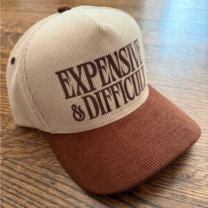 Expensive & Difficult Two-Tone Corduroy Hat
